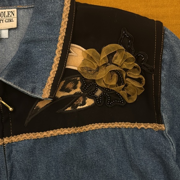 Vintage Nancy Bolen City Girl Lightweight Denim Jacket - Picture 4 of 12